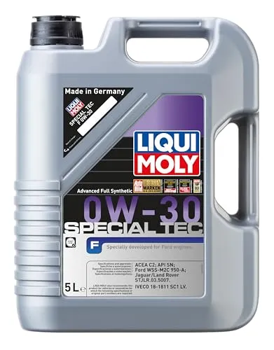 Motoröl LIQUI MOLY SpecialTec F 0W30 5L - Hochleistungsöl für moderne Motoren - Motoröle, speziell für Ford, Jaguar und Land Rover entwickelt, sorgt für optimalen Schutz und Effizienz bei allen Fahrbedingungen.