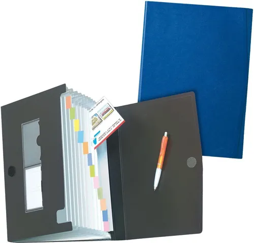 Herlitz Fächermappe Fächermappe A4 PP 12 Fächer farbig sortiert