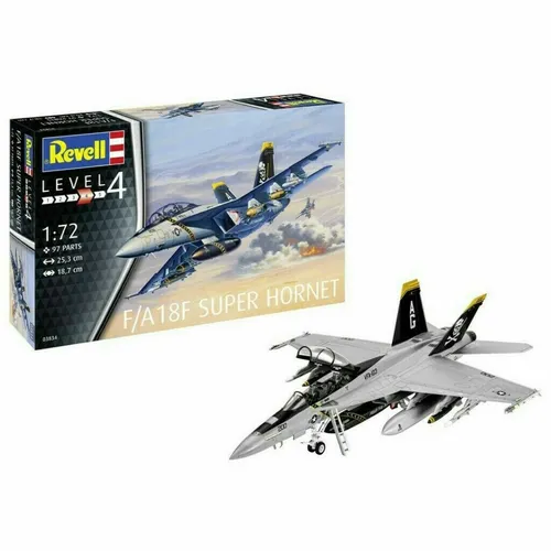 Revell 03834 F/4 18F Super Hornet Plastik Modellbausatz 1:72 NEU