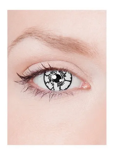 Metamorph Monatslinsen Byakugan 12 Monatslinse - Halloween Kontaktlinsen, Weiche Jahres-Motivlinsen im Stil von Byakugan aus Naruto Shippuden