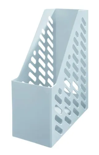 HAN Stehsammler KLASSIK XXL – 1 STÜCK, groß, größer, XXL. Hochwertig, stabil, standsicher und schick, mit Beschriftungsetikett, lichtgrau, 1603-11