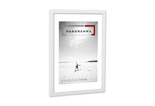 Panorahma Bilderrahmen Holzbilderrahmen Berlin, schmale Leiste, klassisch elegant, 5 Farben, für 1 Bilder (1 Rahmen), sehr schmal