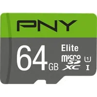 Elite microSD 64 GB, Speicherkarte grau/grün, Class 10, UHS-I, SD-Adapter