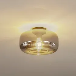 Lindby Deckenlampe 'Hildur' - Elegante 1-flammige Deckenleuchte aus Glas - Deckenleuchte in rauchgrau, ideal für stimmungsvolle Innenräume. Das moderne Design und die hochwertige Verarbeitung machen sie zum Blickfang.