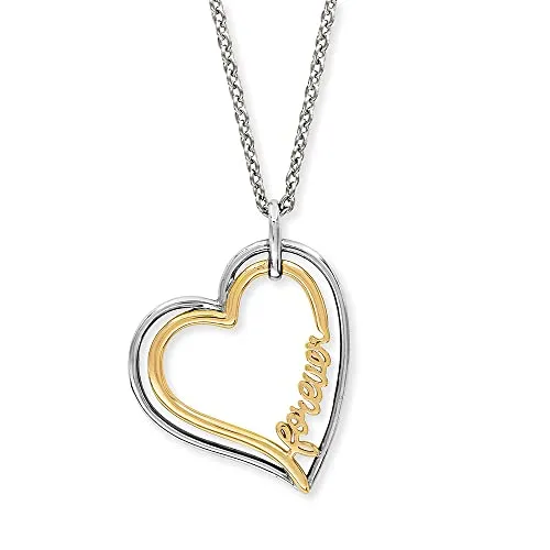 Engelsrufer Kette mit Anhänger With Love - Herzensangelegenheit - Elegante Kette aus 925er Sterlingsilber, handgefertigt und verstellbar, perfekt für jedes Outfit und Anlass, inkl. Etui.