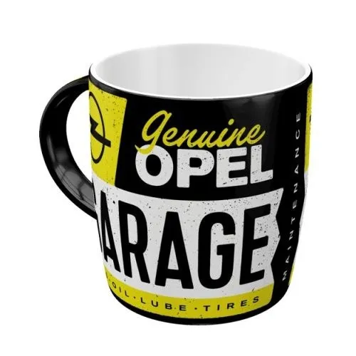 Keramik Tasse »Opel - Garage« Genuine Opel - Nostalgic-Art
