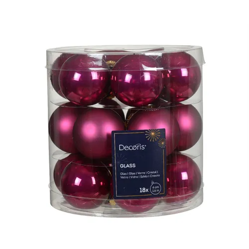 Christbaumkugeln Granatapfel Beere Glanz & Matt in rot von Kaemingk