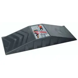 StarPlast Skater Rampe für Skateboard, Inliner & BMX – Tragbare Mini-Rampe, robust & wetterfest - Blau/Schwarz