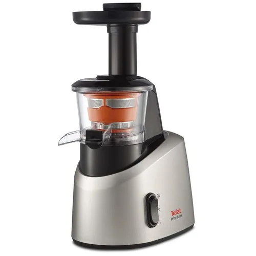 Tefal ZC255B38 Citrus Squeezer - Entsafter mit 0.8 Litern und 200 W, ideal für frische Säfte in Sekundenschnelle, elegant in Silber/Dunkelgrau.