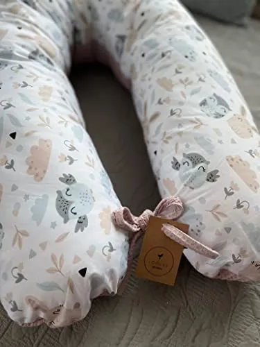 Loolay Stillkissen WAFFELPIQUE HASE – 170/190 cm in pink von LOOLAY