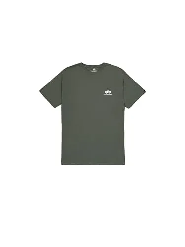 Alpha Industries Herren Basic T-Shirt mit kleinem Logo von Alpha Industries