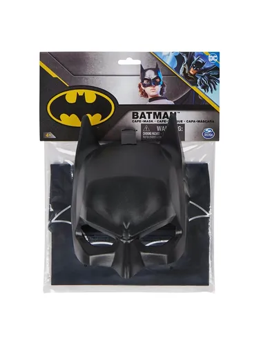 DC Comics Batman Cape & Mask Set - Kostüme, Batman-Set mit Umhang und Maske für Superhelden-Rollenspiele, ideal für Jungen und Mädchen, um in die Rolle ihres Lieblingshelden zu schlüpfen.