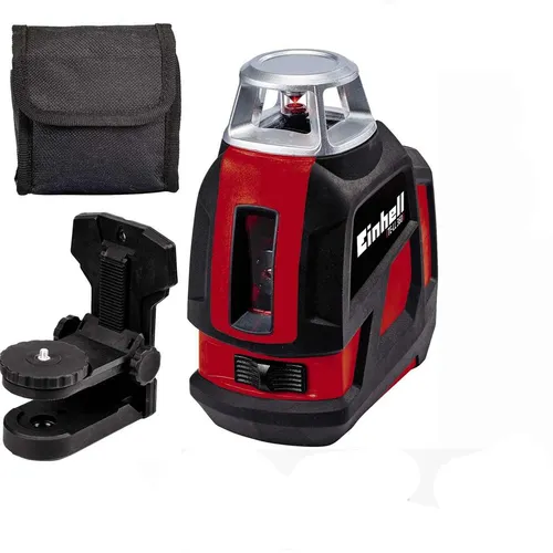 Einhell Kreuzlinienlaser TE-LL 360 G - Selbstnivellierend mit Wandhalterung - Kreuzlinienlaser für präzise Ausrichtung, selbstnivellierend in unter 5 Sekunden und mit 360°-Arbeitsbereich für müheloses Arbeiten im Raum. Inklusive praktischer Wandhalterung und Aufbewahrungstasche.