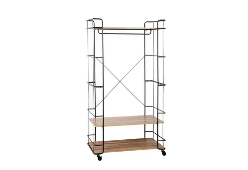 HTI-Living Kleiderschrank Regal Cora in schwarz von HTI-Line