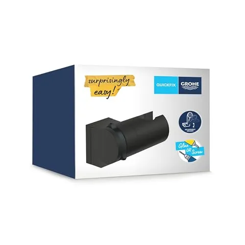 GROHE Vitalio Universal Wandbrausehalter, Quickfix, mattschwarz
