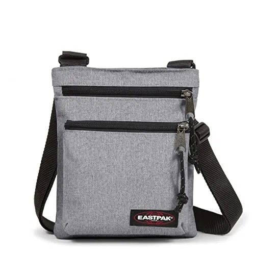 Eastpak Umhängetasche Rusher Sunday Grey - Umhängetasche aus strapazierfähigem Nylon, mit praktischem Hauptfach und zwei Reißverschluss-Fronttaschen. Ideal für Unisex, klein und leicht mit 1,5L Volumen.