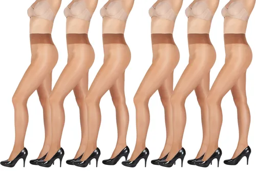 GIULIA 20 | 40 Den Damen Hüft Strumpfhose mit breitem Bund durchsichtig nylon