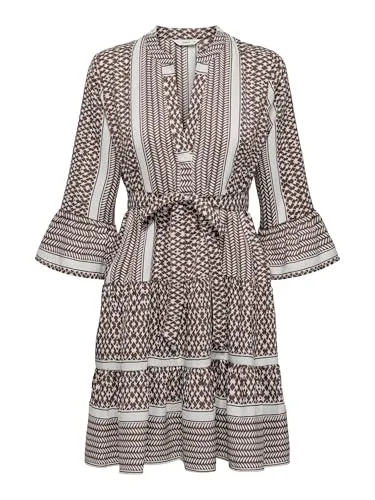 ONLY Female Kleid ONLATHENA - Kurzes Kleid für Damen - Freizeitkleid aus 100% recyceltem Polyester, umweltfreundlich und stylisch für jeden Anlass.