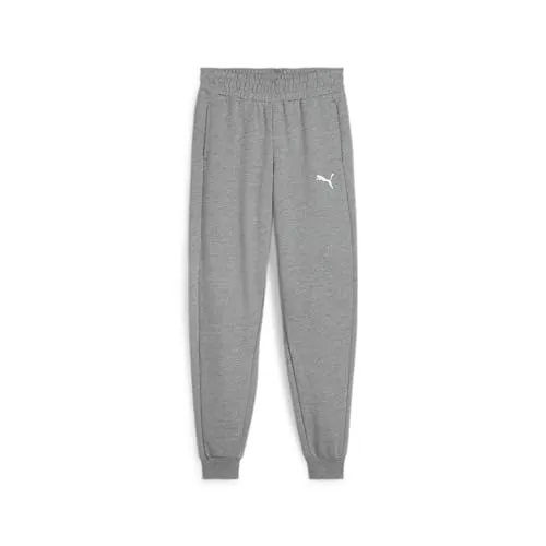 Puma Teamgoal Sweathose Kinder - Hellgrau Meliert - Stoffhosen für Kinder mit elastischem Bund und Seitentaschen, ideal für Training und Freizeit, bietet höchsten Komfort und Bewegungsfreiheit.