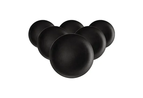 Seltmann Weiden Liberty Velvet Black Brotteller 6er Set in schwarz von Seltmann Weiden