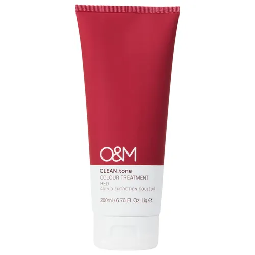 O&M Clean.Tone Color Treatment red 200 ml - Farbmaske für frische, glänzende Haarfarbe. Ideal für gefärbtes oder unbehandeltes Haar, pflegt und frischt die Farbe auf. Für strahlende Ergebnisse zwischen den Friseurbesuchen!