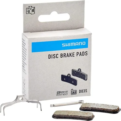 2x Shimano D03S Bremsbeläge für Scheibenbremsen - Hochwertige, organische Scheibenbremsbeläge für zuverlässige Bremsleistung im Radsport. Ideal für Unisex-Fahrräder und perfekt für anspruchsvolle Fahrten.