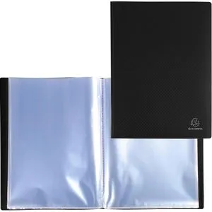 Exacompta Sichtbuch 8861E Opak, aus PP, A4, mit 60 Hüllen, schwarz