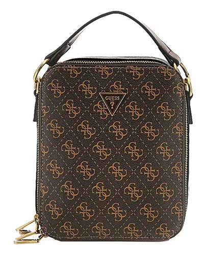 Guess Umhängetasche Torino braun - Elegante Umhängetasche aus hochwertigem Polyurethan, mit abnehmbarem Schulterriemen und praktischem Zwei-Wege-Reißverschluss. Ideal für den täglichen Gebrauch und stilvolle Akzente.