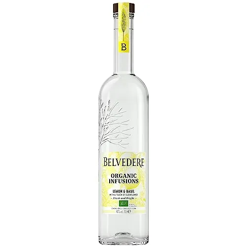 Belvedere Organic Infusions Lemon & Basil Flavoured Vodka 40% Vol. 0,7l