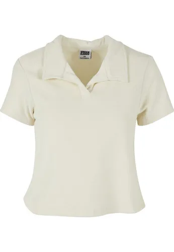 URBAN CLASSICS Kurzarmshirt Urban Classics Damen Ladies Towel Polo Tee (1-tlg)