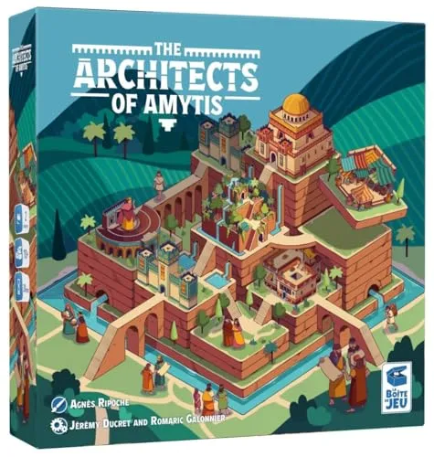 The Architects of Amytis Strategie-Brettspiel für 2 Spieler, zum Aufbau der besten Stadt Babylons für Königin Amytis, dauert nur 5 Minuten zum Lernen, ab 10 Jahren, für 2 Spieler, 30 Minuten