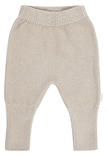 Sterntaler Strickhose aus Baumwollgarn – Unisex Strickhose mit Mitwachsbündchen – gemütliche Struktur – Sandfarben, Größe 62
