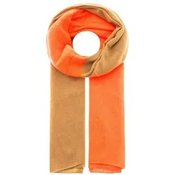 Zwillingsherz Kaschmir-Schal in Hellbraun