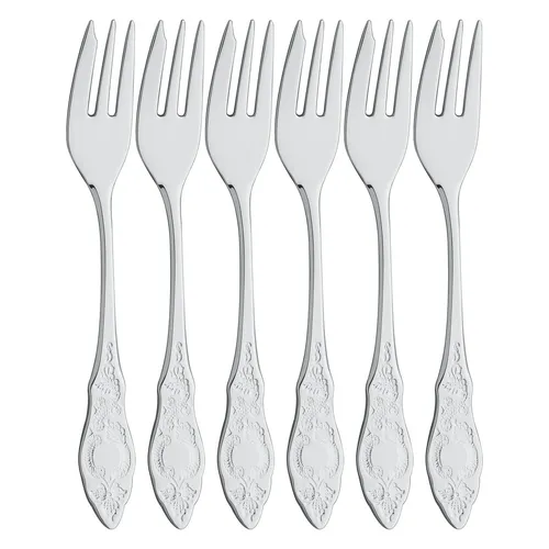 ZWILLING Besteck OSTFRIESEN 6 Kuchengabeln in silber von ZWILLING J.A. HENCKELS