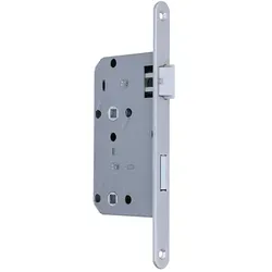 MS Beschläge Innentürschloss Einsteckschloss 55mm Dornmaß Türschloss Stulpschloss WC-Bad re