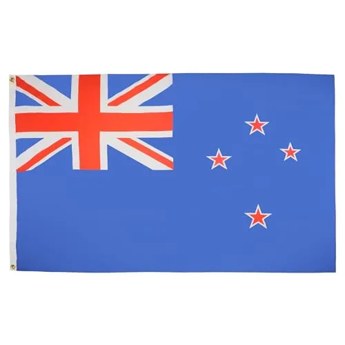 AZ FLAG - Flagge Neuseeland - 90x60 cm - Neuseeländische Fahne 100% Polyester mit Messing-Ösen - 50g