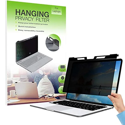 FiiMoo Hängend 14 Zoll Premium Blickschutzfilter I Blickschutz Folie I Notebook Privacy Filter- Laptop Frame Hanging Type für 14