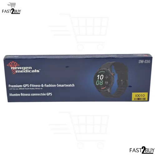 Newgen Medicals Premium GPS Fitness & Fashion Smartwatch SW‑530 AMOLED Watch