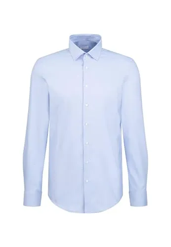 Seidensticker Herren Business-Hemd - Slim Fit - Bügelfrei - Elegantes Herrenhemd für jede Gelegenheit: Bügelfrei und pflegeleicht, ideal für Büro und Freizeit. Die taillierte Slim-Fit-Passform sorgt für einen modernen Look und höchsten Tragekomfort.