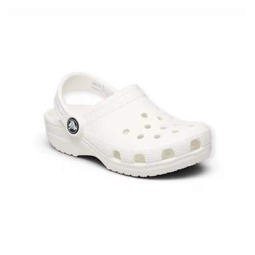 Crocs Kid's Classic Clog T - Leichte weiße Sandalen für Kinder - Sandalen für Freizeitaktivitäten, leicht und bequem. Ideal für den Sommer! In Größe C7 (EU 23-24) erhältlich. Entdecken Sie weitere Crocs-Angebote bei Bergfreunde.de!