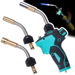 Gasbrenner Bunsenbrenner 3x Düse Lötlampe PIEZO MAPP