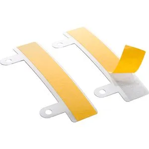 LMG Abheftstreifen Abheftlaschen, selbstklebend, für Thermobindemappen, lange Abheftzunge, 50 Stück