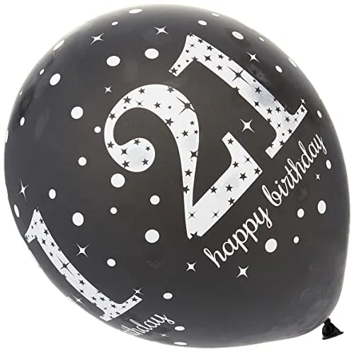 BALLOON pk6 27cm Age 21Sparkl