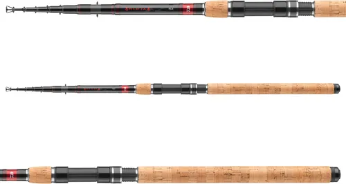 DAIWA Ninja X Tele 3,3m 50-100g - Hochwertige Teleskoprute für präzises Angeln - Angelruten: Die Ninja X Tele überzeugt durch hochwertigen Kohlefaserblank, schnelle Aktion und ausgezeichnete Köderkontrolle. Ideal für Kunstköder und Naturköderangeln.