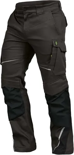 Leibwächter Flex-line Arbeitshose Herren – anthrazit/schwarz – Gr. 66 – Bequeme Workwear mit Elastan (Spandex) – 60°C waschbar & trocknergeeignet – erhöhte Reißfestigkeit – für verschiedenste Berufe