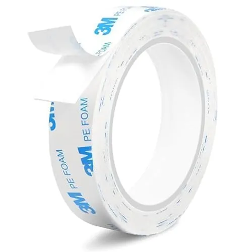 CRIFLOMAR Doppelseitiges PE-Schaum-Klebeband 20mm x 3m – Extra stark, ideal für Haushalt & Montage