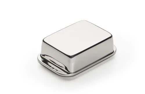 Weis Butterdose 14259 | 250g | Edelstahl - Edelstahl Butterdose für 250g, rostfrei und elegantes Design, ideal für die stilvolle Aufbewahrung von Butter.