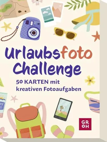 Produktbild Urlaubsfoto-Challenge: 50 Karten mit kreativen Fotoaufgaben | Für Urlaub und Reise, besondere Fotoideen für unvergessliche Erinnerungen