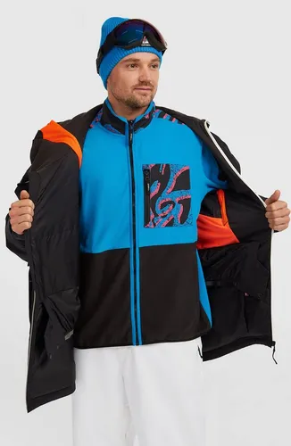 O'Neill Fwc'play Asymmetric Snow Jacket XL - Synthetische Herren Isolationsjacke zum Skifahren mit 20.000 mm Wassersäule, optimaler Bewegungsfreiheit dank innovativer Body-Mapping-Technologie und nachhaltigen Materialien.