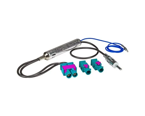 tomzz Audio Doppel Fakra Antennenadapter mit Phantomeinspeisung passt für Audi Sea KFZ Adapter